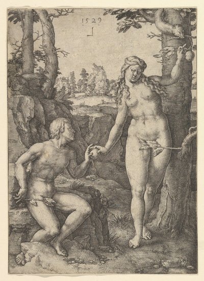 Az ember bukása, 1529. alkotó: Lucas van Leyden