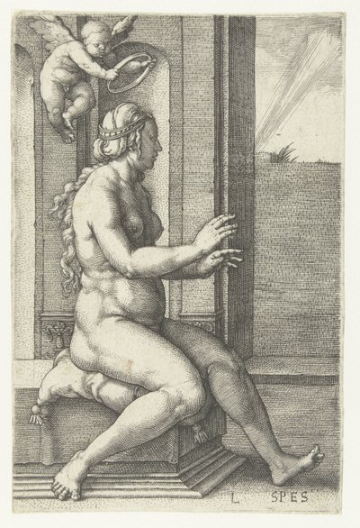 Halom Spes (cím az objektumon) Hét erény (sorozat címe) alkotó: Lucas van Leyden