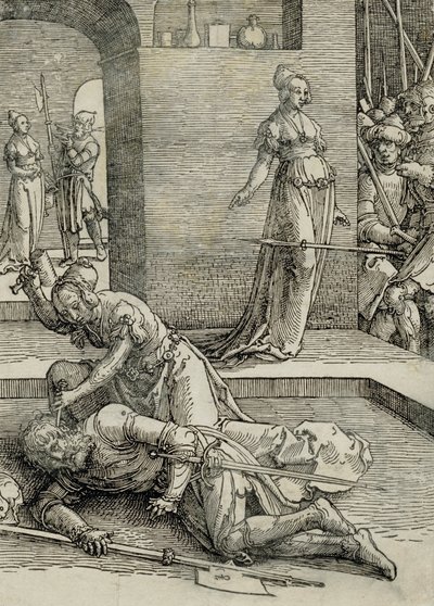 Jael megöli Siserát, 1515-1919 alkotó: Lucas van Leyden