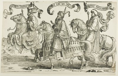 Jórám, Uzziás, Jótám, harmadik lemez, Izrael tizenkét királyából alkotó: Lucas van Leyden