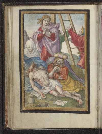 Keresztvétel Krisztus szenvedése (sorozat címe) alkotó: Lucas van Leyden