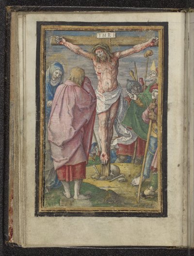 Krisztus keresztre feszítése Krisztus szenvedése (sorozat címe) alkotó: Lucas van Leyden