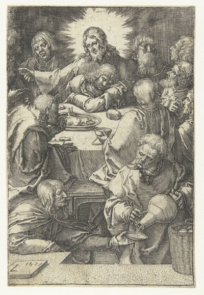 Utolsó vacsora A kis szenvedély (sorozat címe) alkotó: Lucas van Leyden
