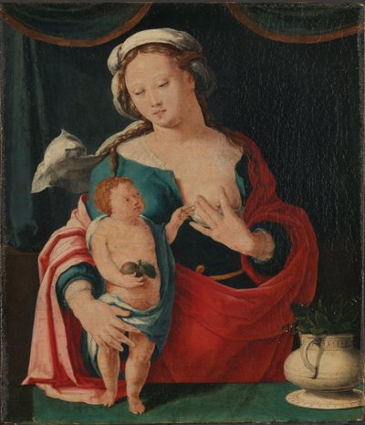 Madonna a gyermekkel alkotó: Lucas van Leyden