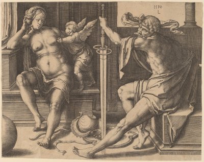 Mars, Vénusz és Ámor alkotó: Lucas van Leyden