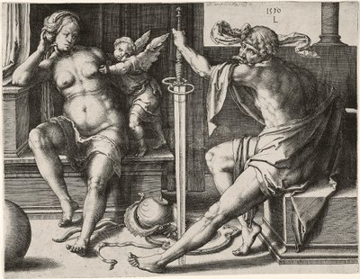 Mars, Vénusz és Ámor alkotó: Lucas van Leyden