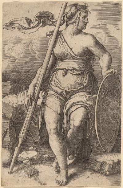 Pallas Athéné alkotó: Lucas van Leyden