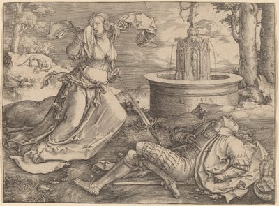 Pyramus és Thisbe alkotó: Lucas van Leyden