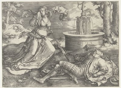 Pyramus és Thisbe alkotó: Lucas van Leyden