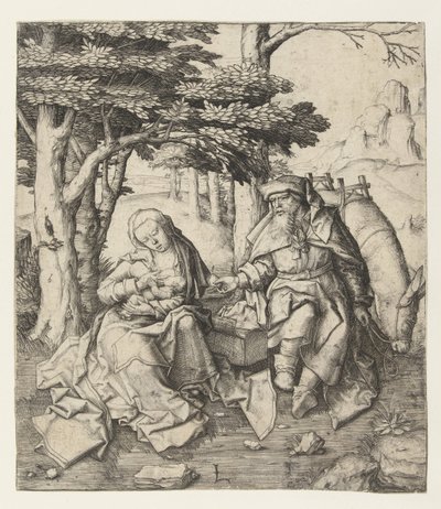 Pihenjen az egyiptomi repülésen alkotó: Lucas van Leyden