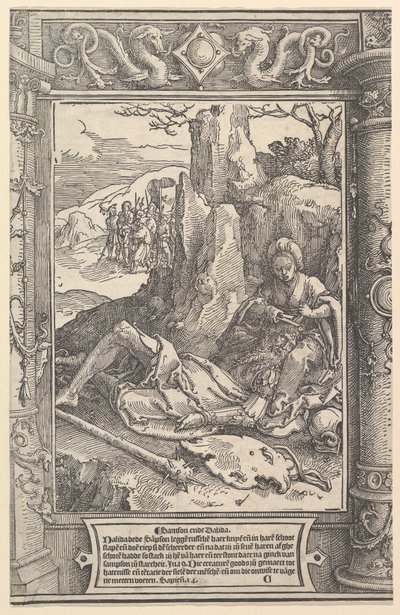 Sámson és Delila, kb. 1517. alkotó: Lucas van Leyden