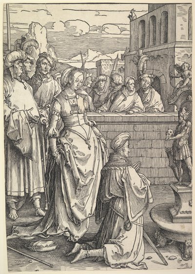 Salamon bálványimádó, kb. 1514. alkotó: Lucas van Leyden