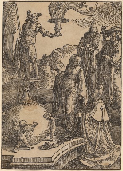 Salamon bálványimádása alkotó: Lucas van Leyden