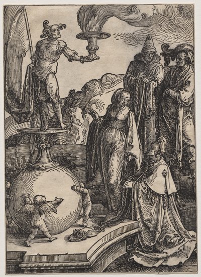 Salamon bálványimádása alkotó: Lucas van Leyden