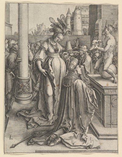 Salamon bálványimádása, 1514. alkotó: Lucas van Leyden