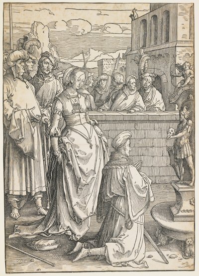 Salamon bálványimádása, c. 1512 alkotó: Lucas van Leyden