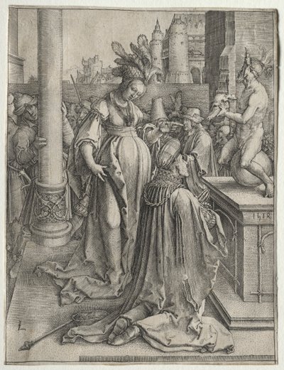 Salamon bálványimádása alkotó: Lucas van Leyden