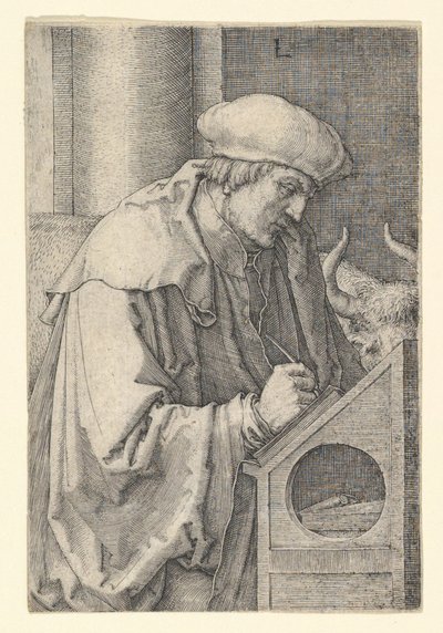 Szent Lukács, 1518. alkotó: Lucas van Leyden