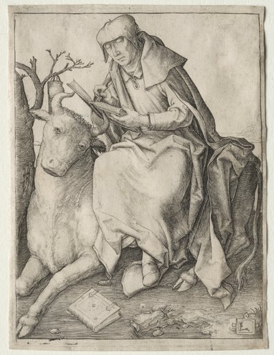 Szent Lukács, c. 1508. alkotó: Lucas van Leyden