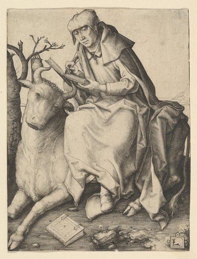Szent Lukács, kb. 1508. alkotó: Lucas van Leyden