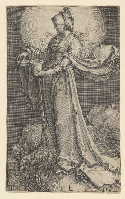 Szent Mária Magdolna a felhőkön, 1518. alkotó: Lucas van Leyden