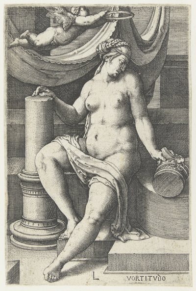 Jobbulást Vortitudo (cím az objektumon) Hét erény (sorozat címe) alkotó: Lucas van Leyden