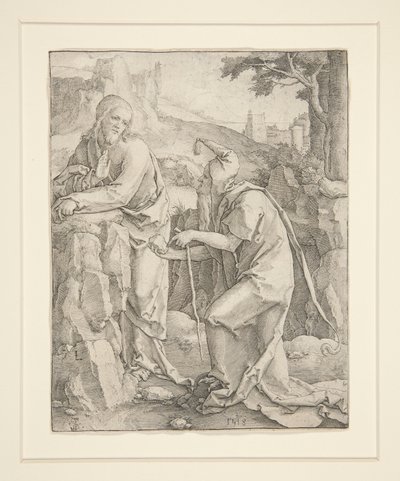 Krisztus megkísértése alkotó: Lucas van Leyden
