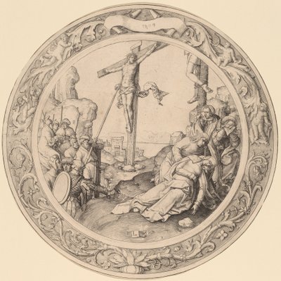 A keresztre feszítés alkotó: Lucas van Leyden
