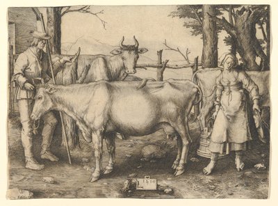 A tejeslány, 1510. alkotó: Lucas van Leyden