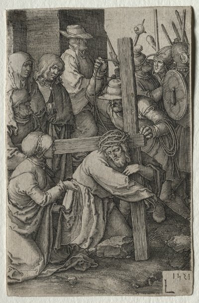 Passió: Krisztus keresztet hordozó, 1521. alkotó: Lucas van Leyden