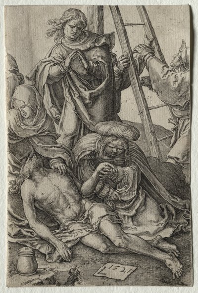 A szenvedés: Leszállás a keresztről alkotó: Lucas van Leyden