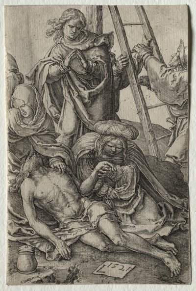 A Passió: Leszállás a keresztről, 1521. alkotó: Lucas van Leyden