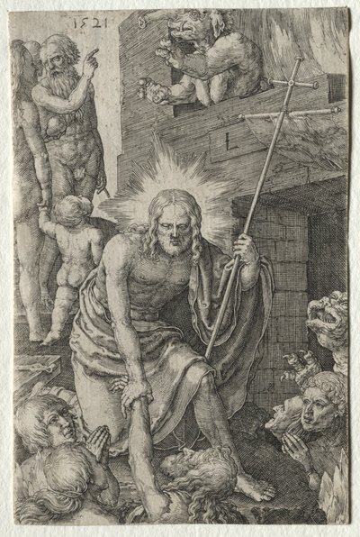A szenvedély: Süllyedés Limbóba, 1521. alkotó: Lucas van Leyden