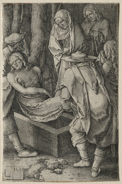 A szenvedés: Krisztus temetése alkotó: Lucas van Leyden