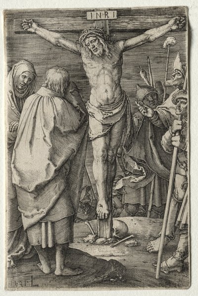 A szenvedély: A keresztre feszítés, 1521. alkotó: Lucas van Leyden