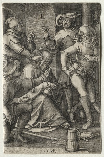 A szenvedés: Krisztus kigúnyolása alkotó: Lucas van Leyden
