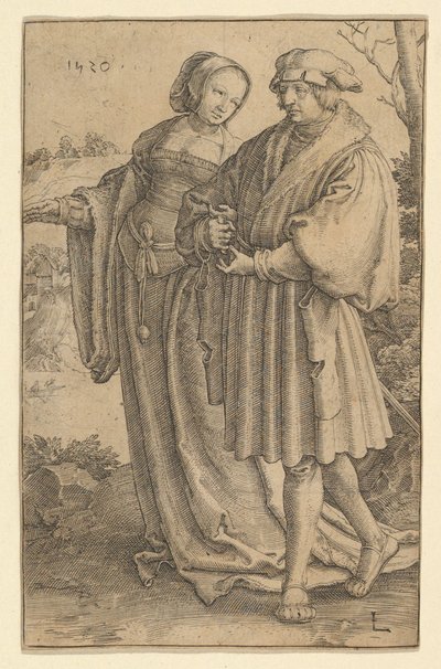 A sétány, 1520. alkotó: Lucas van Leyden