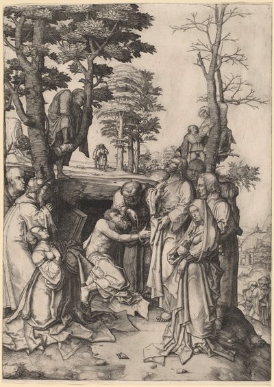 Lázár feltámasztása alkotó: Lucas van Leyden
