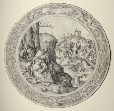 A kerek passió: Krisztus a keresztet hordozó Krisztus, 1509. alkotó: Lucas van Leyden