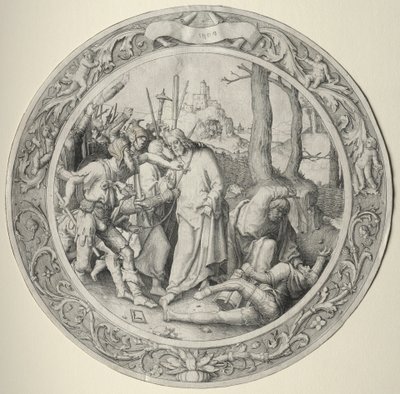 A kerek passió: Krisztus árulása alkotó: Lucas van Leyden