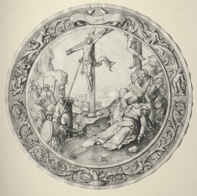 A kerek passió: A keresztre feszítés, 1509. alkotó: Lucas van Leyden