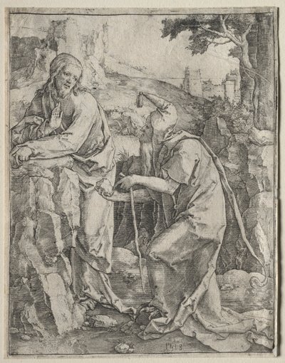 Krisztus megkísértése, 1518. alkotó: Lucas van Leyden