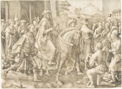 Márdokeus diadala alkotó: Lucas van Leyden