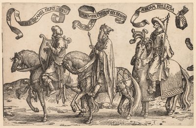 Izrael tizenkét királya: Dávid, Salamon, Roboám alkotó: Lucas van Leyden