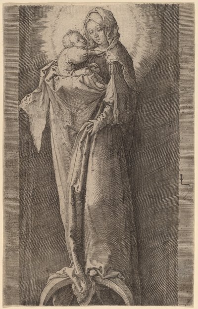 A Szűz a fülkében alkotó: Lucas van Leyden