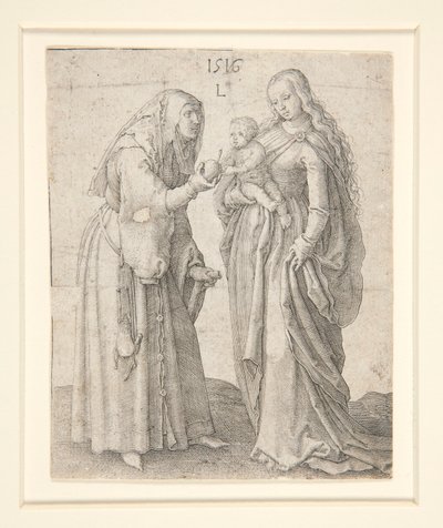 A Szűz gyermekével és Szent Annával alkotó: Lucas van Leyden