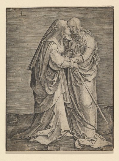 A látogatás, kb. 1516. alkotó: Lucas van Leyden