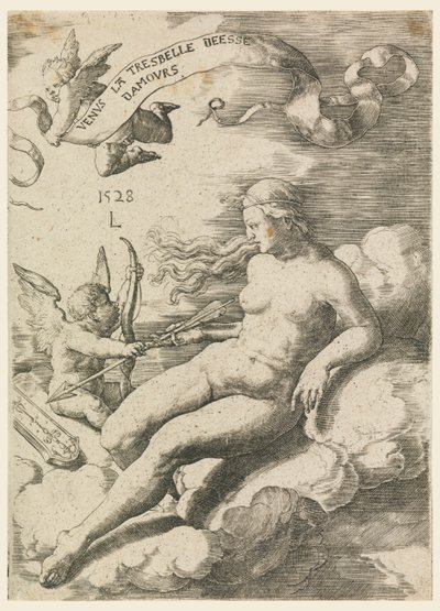 Vénusz és Ámor alkotó: Lucas van Leyden