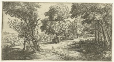 erdei táj alkotó: Lucas van Uden