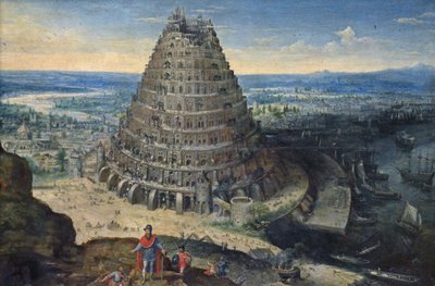 Franciául:  Bábel tornya alkotó: Lucas van Valckenborch